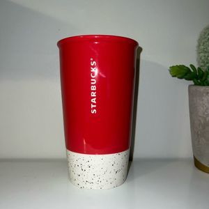 Starbucks Joyful Tumbler Double Wall Ceramic Travel Coffee Mug Cup